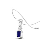 14K White Gold - Sapphire