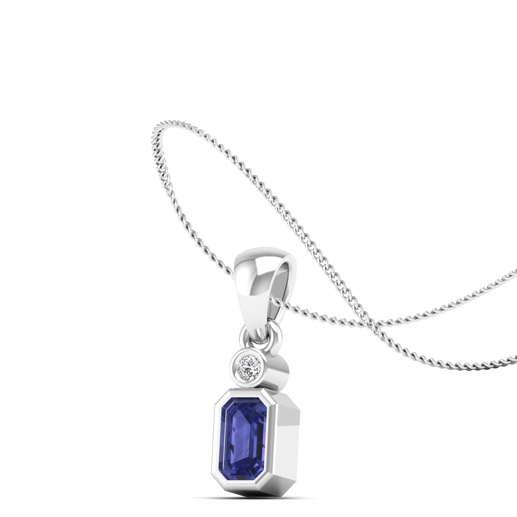 14K White Gold - Tanzanite