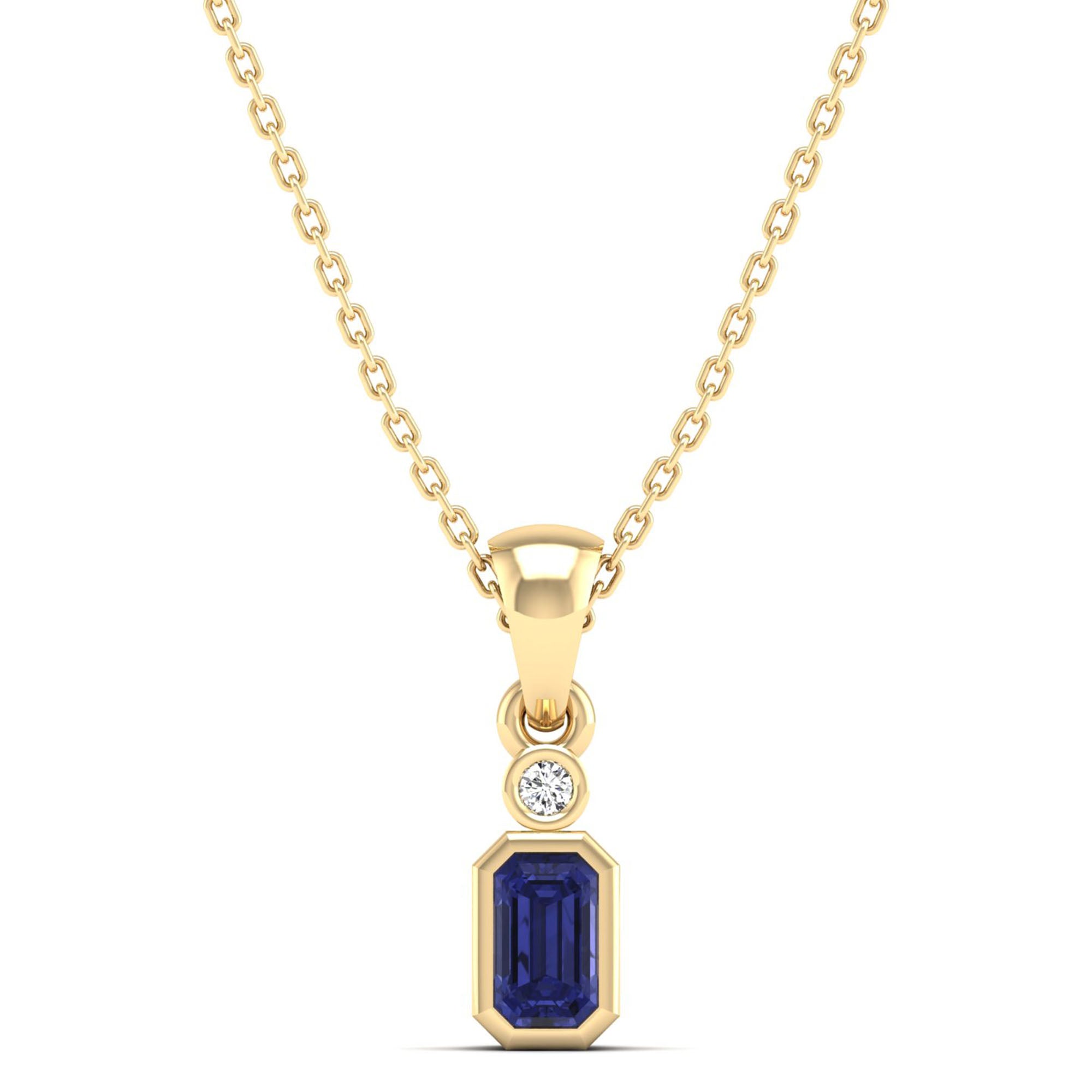 14K Yellow Gold - Tanzanite