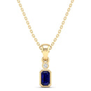 14K Yellow Gold - Sapphire