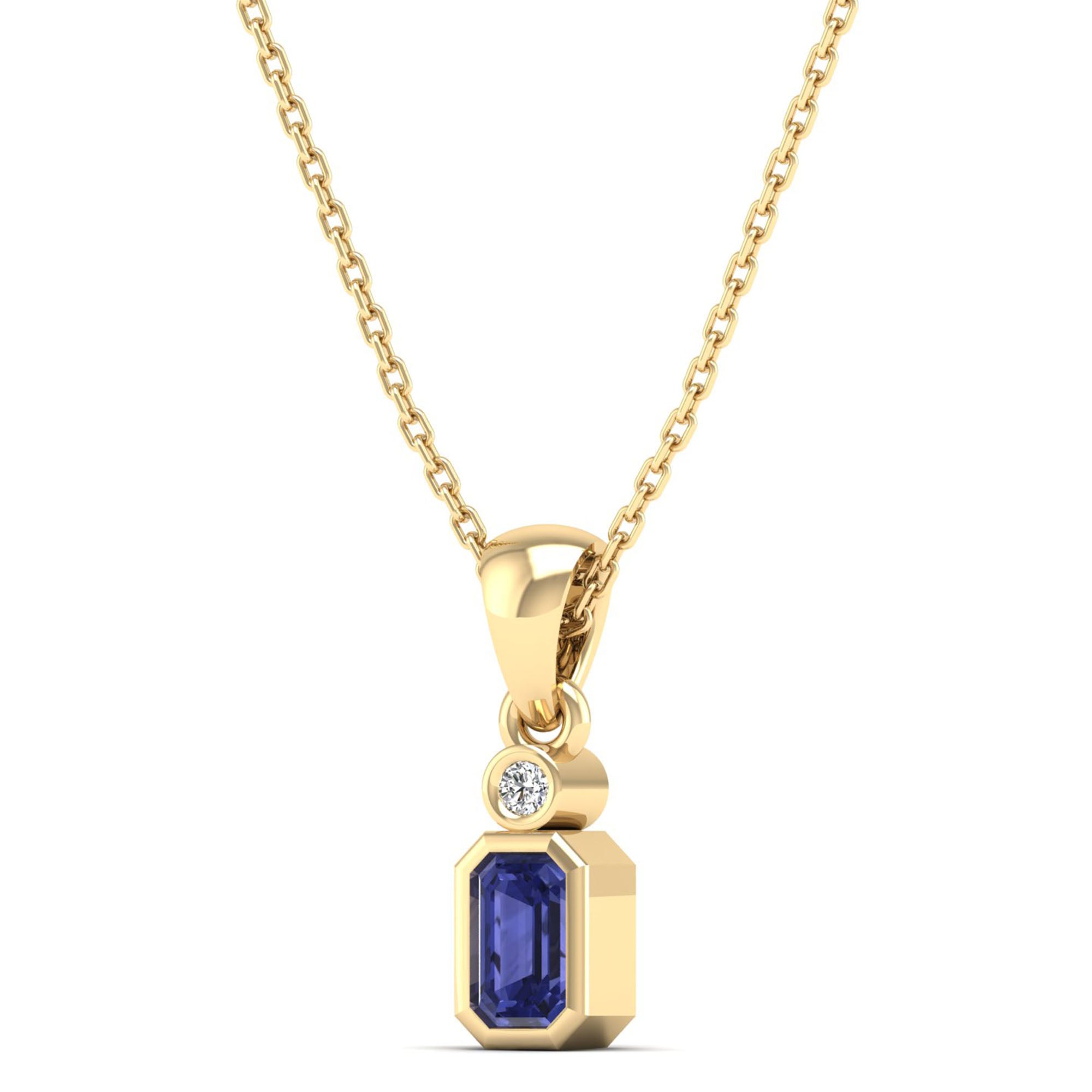14K Yellow Gold - Tanzanite