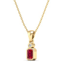 14K Yellow Gold - Ruby