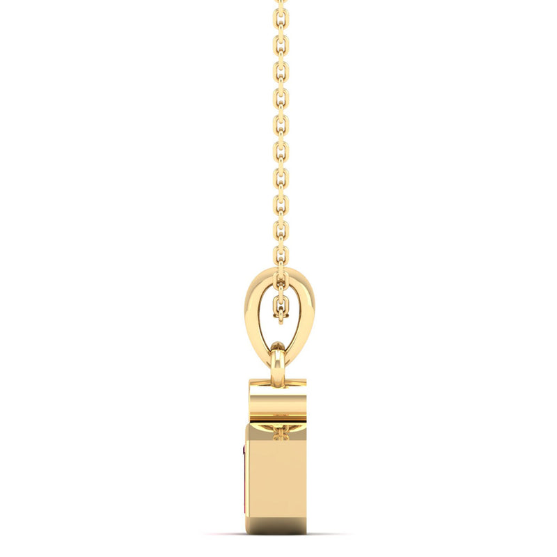 14K Yellow Gold - Ruby