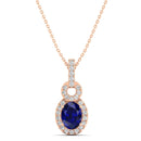 14K Rose Gold - Sapphire