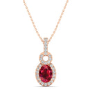 14K Rose Gold - Ruby