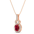 14K Rose Gold - Ruby