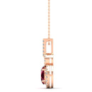 14K Rose Gold - Ruby