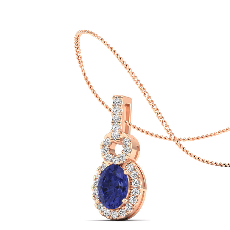 14K Rose Gold - Tanzanite