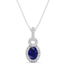 14K White Gold - Sapphire