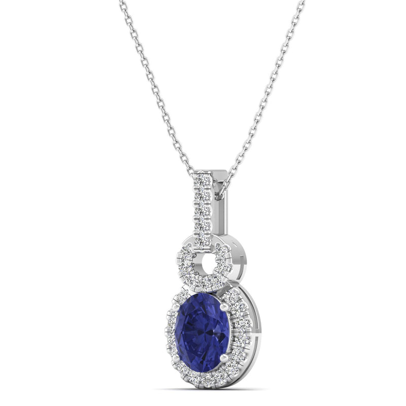14K White Gold - Tanzanite