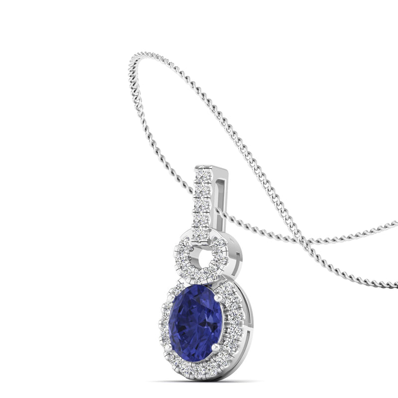 14K White Gold - Tanzanite
