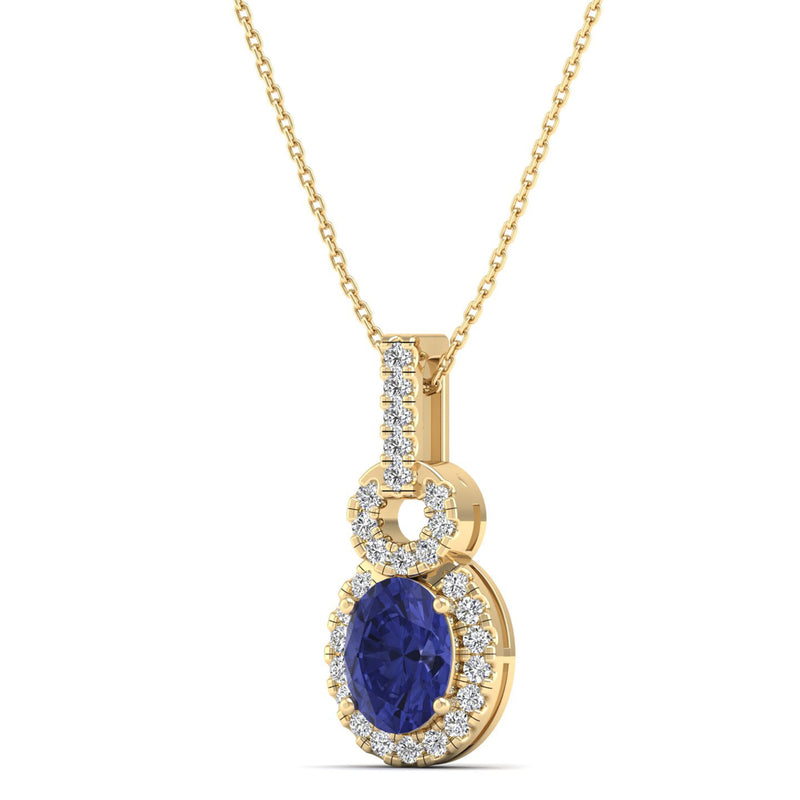 14K Yellow Gold - Tanzanite