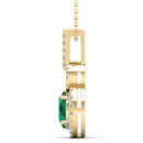 14K Yellow Gold - Emerald