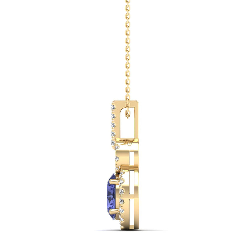 14K Yellow Gold - Tanzanite