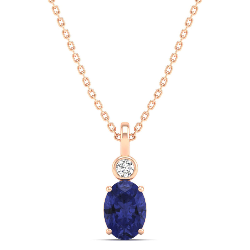 14K Rose Gold - Tanzanite