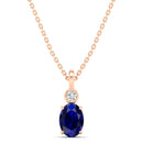 14K Rose Gold - Sapphire