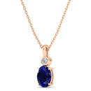 14K Rose Gold - Sapphire