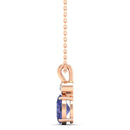 14K Rose Gold - Tanzanite
