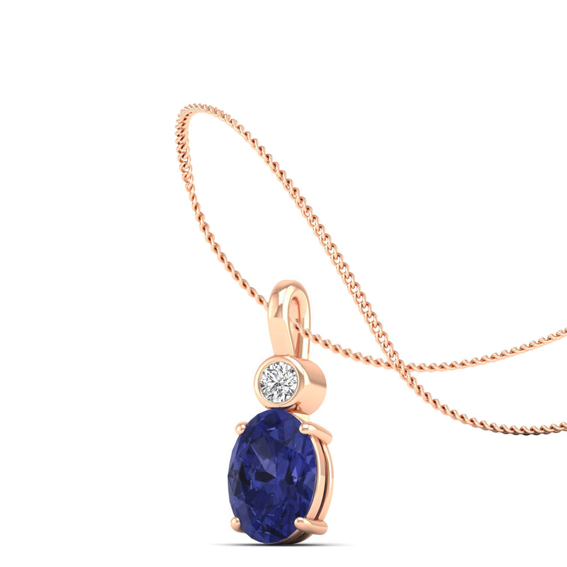 14K Rose Gold - Tanzanite