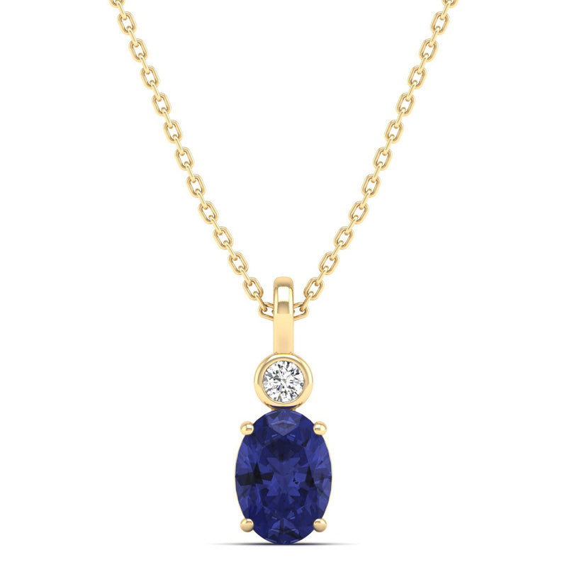 14K Yellow Gold - Tanzanite