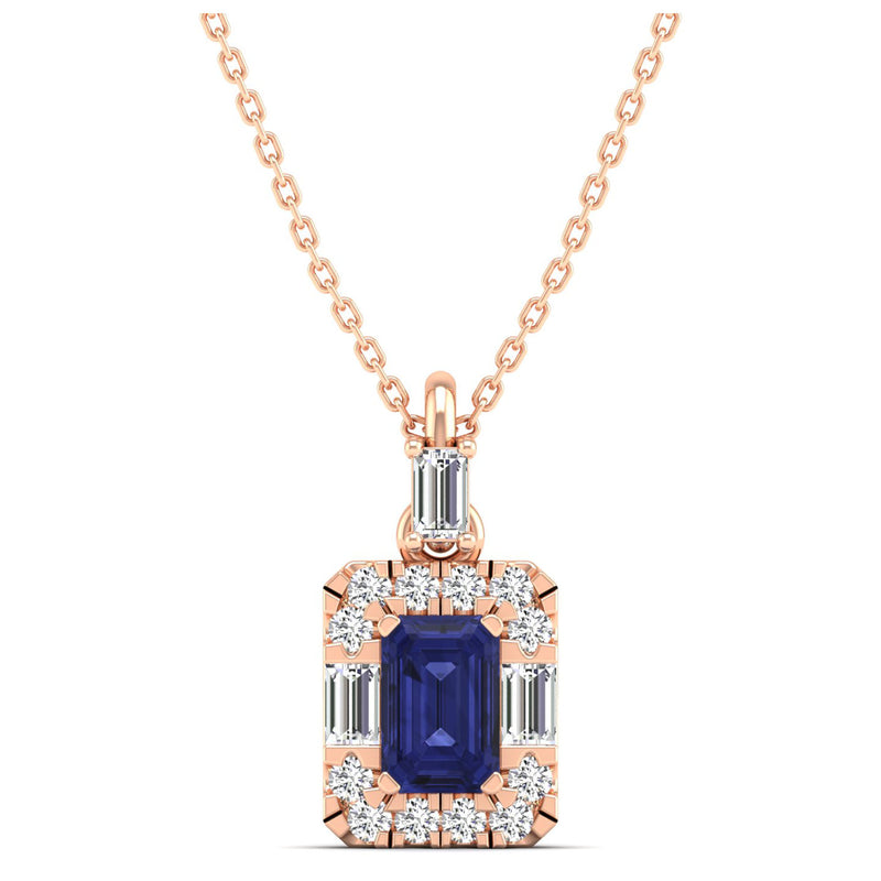 14K Rose Gold - Tanzanite