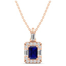 14K Rose Gold - Sapphire