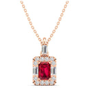 14K Rose Gold - Ruby