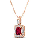 14K Rose Gold - Ruby