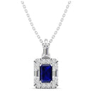 14K White Gold - Sapphire