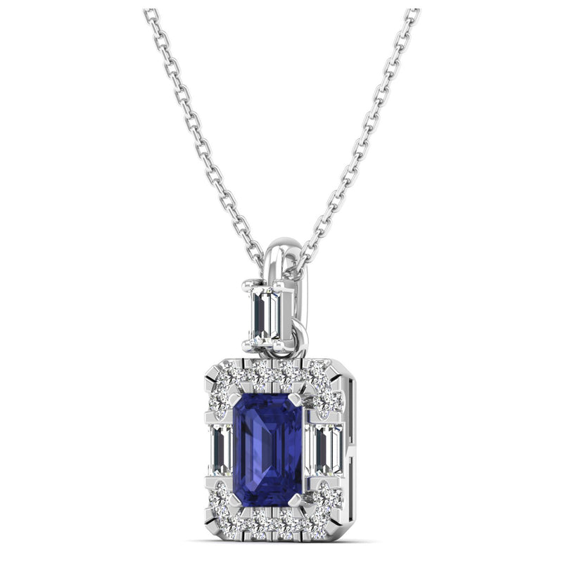 14K White Gold - Tanzanite