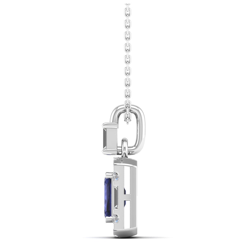 14K White Gold - Tanzanite