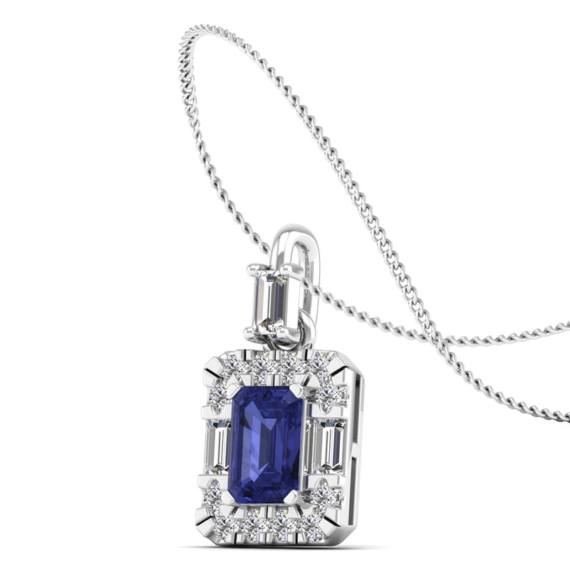 14K White Gold - Tanzanite