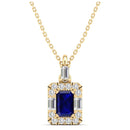14K Yellow Gold - Sapphire