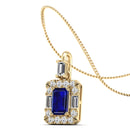 14K Yellow Gold - Sapphire