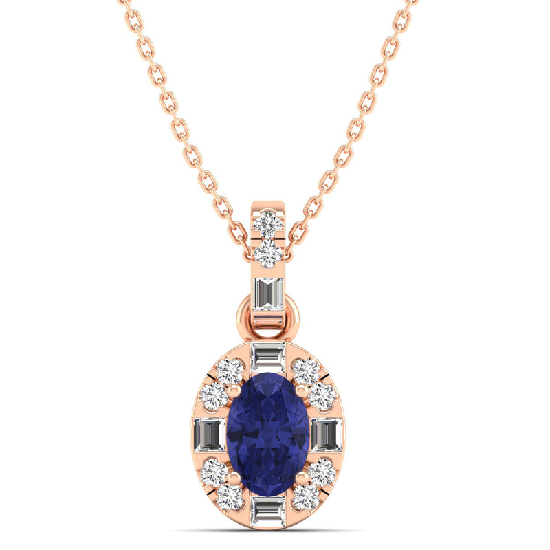 14K Rose Gold - Tanzanite