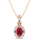 14K Rose Gold - Ruby