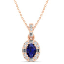 14K Rose Gold - Sapphire