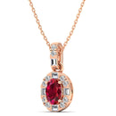 14K Rose Gold - Ruby