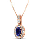 14K Rose Gold - Sapphire