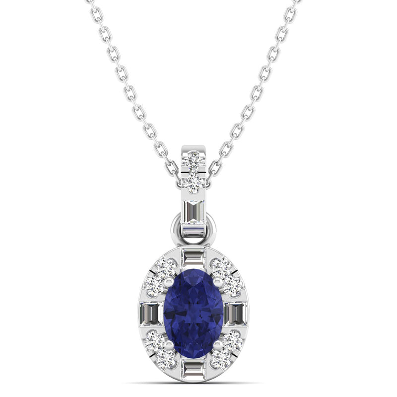 14K White Gold - Tanzanite