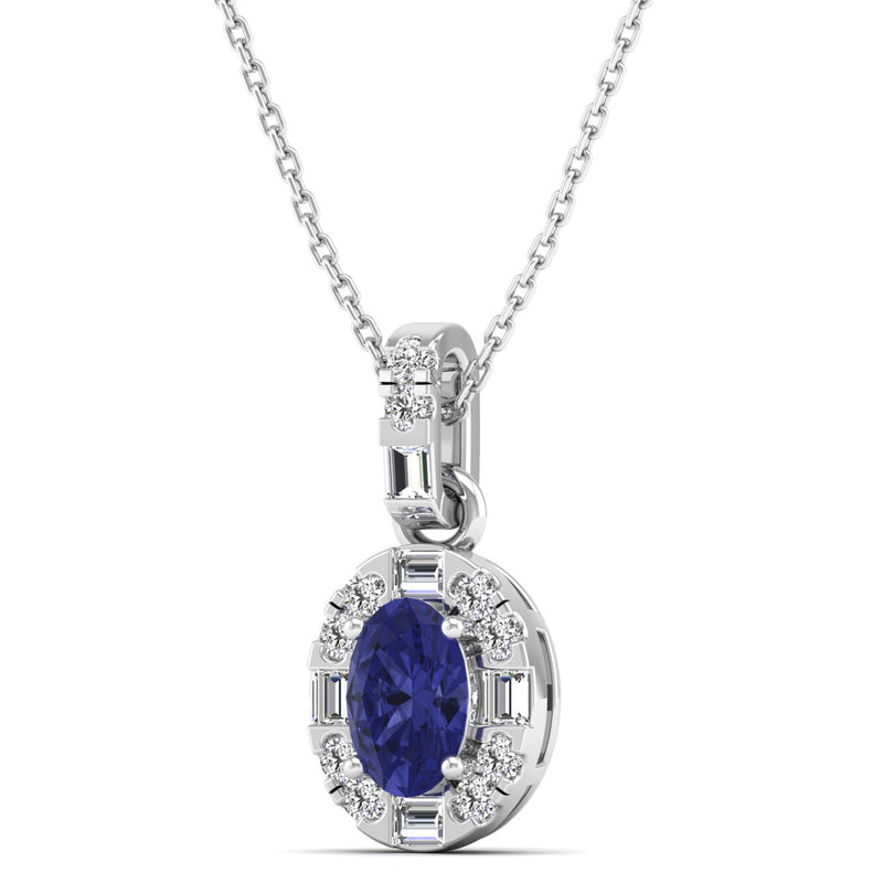 14K White Gold - Tanzanite