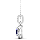 14K White Gold - Sapphire