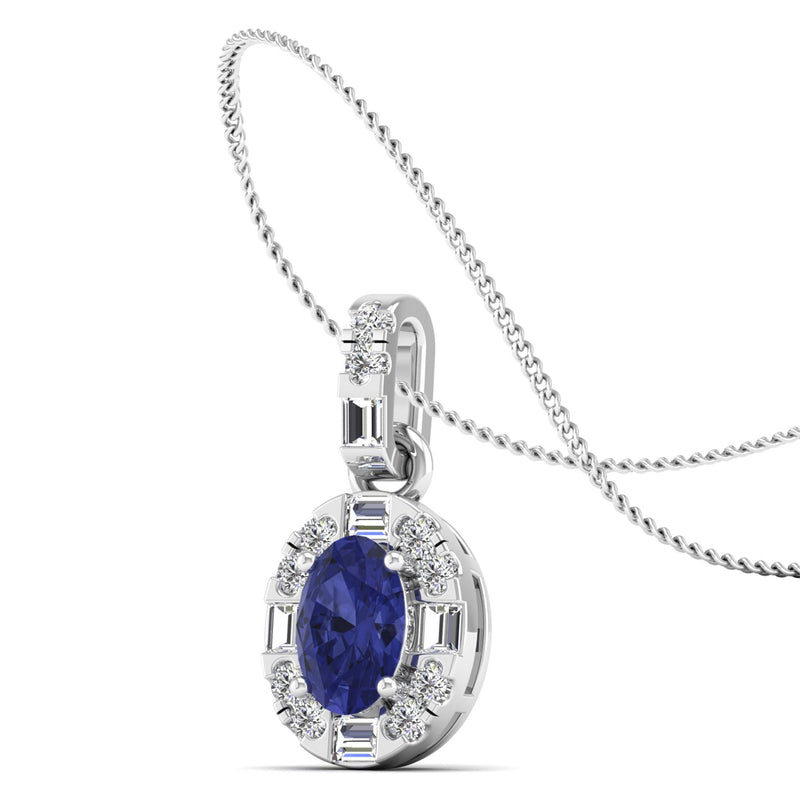 14K White Gold - Tanzanite