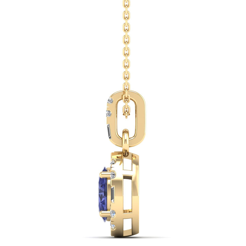 14K Yellow Gold - Tanzanite