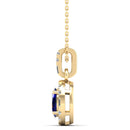 14K Yellow Gold - Sapphire