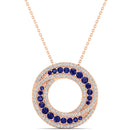 14K Rose Gold - Sapphire
