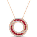 14K Rose Gold - Ruby