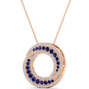 14K Rose Gold - Sapphire