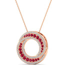 14K Rose Gold - Ruby
