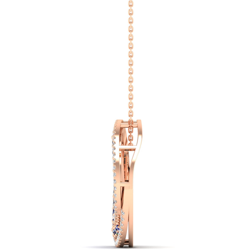 14K Rose Gold - Sapphire